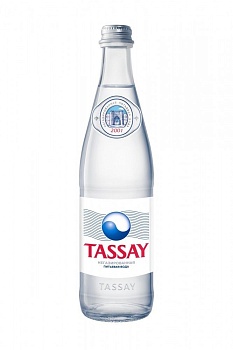 Вода Природная минеральная "TASSAY" (Тассай) 0,5л без/газ стекло (12 шт/уп)