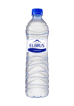 Вода "Эльбрус" 0,5л, газ, пэт (12 шт/уп)
