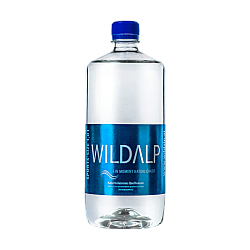 Вода Альпийская  "Wildalp" (Вилдальп) 1л, без газа, пэт (6 шт/уп)