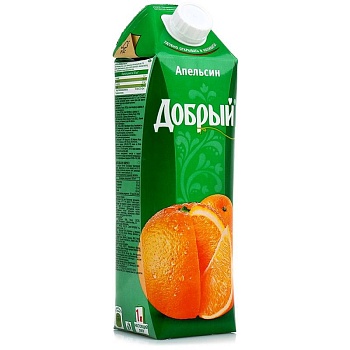 Сок "Добрый" Апельсин, 1л пэт (12 шт/уп)