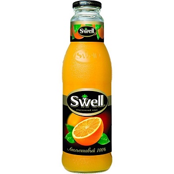 Сок "Swell" (Свелл) Апельсин, 0,75л, стекло (6 шт/уп)