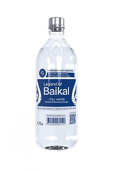 Вода "Легенда Байкала" (Legend of Baikal) 0,75 литра, без газа, стекло (6 шт/уп)