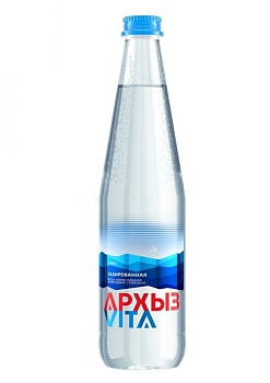 Вода "Архыз Vita" 0,5л, газ, стекло (20 шт/уп)