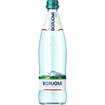 Вода "Borjomi" (Боржоми) 0,5л, газ, стекло (12 шт/уп)