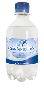 Вода "San Benedetto" (Сан Бенедетто) 0,33л, газ, пэт (24 шт/уп)