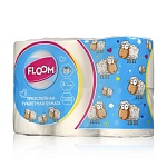 Бумага туалетная Floom Premium 3-х слойная ( 6 шт/уп)