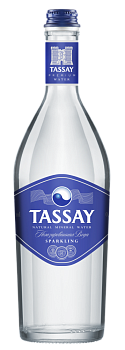 Вода Природная минеральная "TASSAY" (Тассай) 0,75л газ стекло (6 шт/уп)