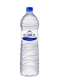 Вода "Эльбрус" 1,5л, газ, пэт (6 шт/уп)