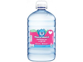 Вода природная байкальская для детей «Мика-Мика», 5 литров пэт.