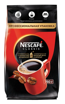 Кофе Нескафе Классик растворимый 750 гр пакет
