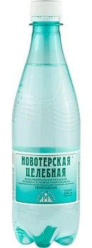 Вода "Новотерская целебная" 0,5л, газ, пэт (6 шт/уп)