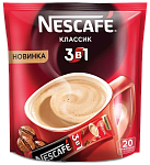Кофе Нескафе Классик 3 в 1 (20 шт/уп)