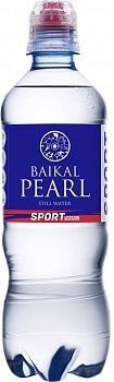 Вода "Baikal Pearl" (Жемчужина Байкала) 0,5л, без газа, пэт, спорт (12 шт/уп)