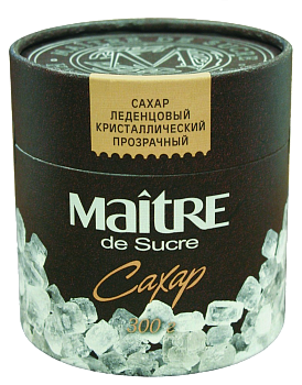 Сахар Maitre леденцовый кристаллический прозрачный 300г