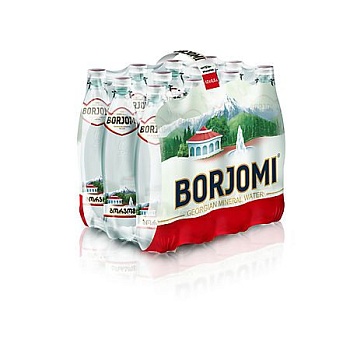 Вода "Borjomi" (Боржоми) 0,5л, газ, пэт (12 шт/уп)