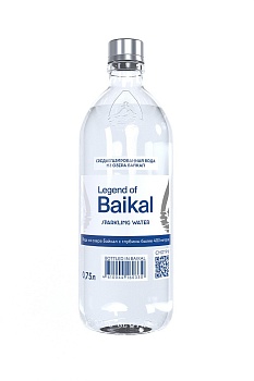 Вода "Легенда Байкала" (Legend of Baikal) 0,75 литра, газ, стекло (6 шт/уп)