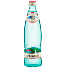 Вода "Borjomi" (Боржоми) 0,33л, газ, стекло (12 шт/уп)