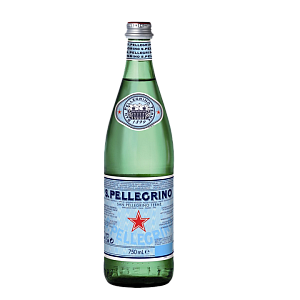 Вода "S.Pellegrino" (Сан Пеллегрино) 0,75л, газ, стекло (12 шт/уп)